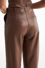 Calça de Couro Legítimo Sanny Cappuccino