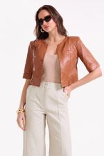 Camisa de Couro Legítimo Ofélia Âmbar