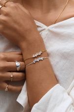 Pulseira Baguete Zircônias 