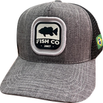BONÉ FISH CO 2024 TUCUNARÉ - CINZA E PRETO