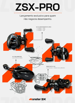 CARRETILHA MONSTER 3X ZSX PRÓ