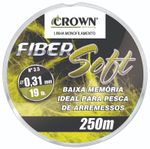 LINHA FIBER SOFT AMARELA 250 MTS CROWN