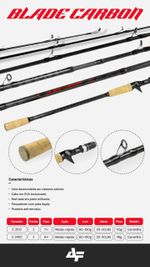 VARA ALBATROZ BLADE CARBON 50LBS - 2,40MTS