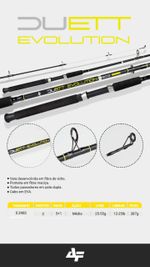 VARA ALBATROZ DUETT EVOLUTION MOLINETE 25LBS - 2,40MTS