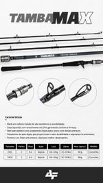 VARA ALBATROZ TAMBAMAX P/ CARRETILHA 20 - 50  LBS