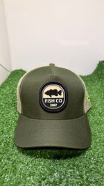 BONÉ FISH CO 2026 - VERDE E BEGE