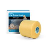 Pré Taping Futebol Bege 7cm Fisiovital | Underwrap Espuma Protetor Canela Caneleira