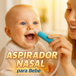 Aspirador Nasal Manual Fisiovital | Bebê +0 Meses Ponteira Silicone Macio