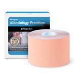 Bandagem Kinesiológica Premium 5cm Fisiovital – Fita Kinesio Tape para Pós-Cirúrgico e Peles Sensíveis