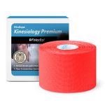 Bandagem Kinesiológica Premium 5cm Fisiovital – Fita Kinesio Tape para Pós-Cirúrgico e Peles Sensíveis