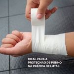 Bandagem Rígida Esportiva Branca 3,8cm Fisiovital | Athletic Tape Algodão Suporte Articular