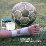 Bandagem Rígida Esportiva Branca 3,8cm Fisiovital | Athletic Tape Algodão Suporte Articular
