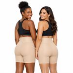 Bermuda Modeladora Cintura Alta DeLinea Fisiovital | Cinta Pós-Cirúrgica com Silicone