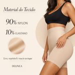 Bermuda Modeladora Cintura Alta DeLinea Fisiovital | Cinta Pós-Cirúrgica com Silicone