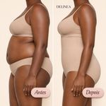 Bermuda Modeladora Cintura Alta DeLinea Fisiovital | Cinta Pós-Cirúrgica com Silicone