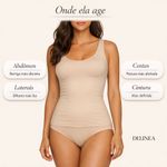 Camisete Modeladora DeLinea Fisiovital | Cinta Pós-Cirúrgica Modela Tronco e Postura
