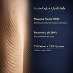 Meia 3/4 Alta Compressão Pé Aberto Bege — 20-30 mmHg
