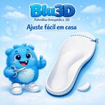 Palmilha Ortopédica Infantil Blu3D Fisiovital | Suporte de Arco e Calcanhar Impressa em 3D