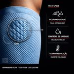 Meia Compressiva Esportiva 3/4 - Azul Clara Fisiovital | Meia Corrida Recuperação 20-30 mmHg