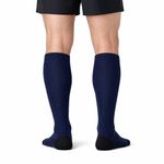 Meia Compressiva Esportiva 3/4 - Azul Escura Fisiovital | Meia Corrida Recuperação 20-30 mmHg