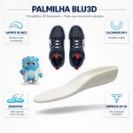 Tênis Ortopédico Infantil Blue Run Fisiovital | Calçado Esportivo Suporte Pé Plano