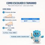 Tênis Ortopédico Infantil Blue Run Fisiovital | Calçado Esportivo Suporte Pé Plano