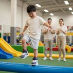 Tênis Ortopédico Infantil Blue Run Fisiovital | Calçado Esportivo Suporte Pé Plano