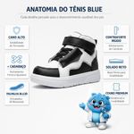 Tênis Ortopédico Infantil Blue Urban Fisiovital | Calçado Moderno Suporte Pé Plano