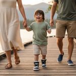 Tênis Ortopédico Infantil Blue Urban Fisiovital | Calçado Moderno Suporte Pé Plano