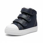 Tênis Ortopédico Infantil Blue Classic Fisiovital | Calçado Suporte Pé Plano Cano Alto