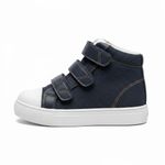 Tênis Ortopédico Infantil Blue Classic Fisiovital | Calçado Suporte Pé Plano Cano Alto