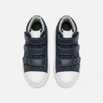 Tênis Ortopédico Infantil Blue Classic Fisiovital | Calçado Suporte Pé Plano Cano Alto