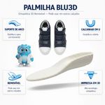 Tênis Ortopédico Infantil Blue Classic Fisiovital | Calçado Suporte Pé Plano Cano Alto