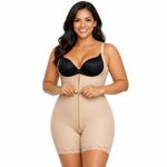 Macacão Modelador DeLinea Body com Perna Fisiovital | Cinta Pós-Cirúrgica Compressão Total