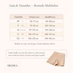 Bermuda Modeladora Cintura Alta DeLinea Fisiovital | Cinta Pós-Cirúrgica com Silicone