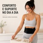 Cinta Lombar Ortopédica Fisiovital | Suporte Postural Hastes Rígidas Lombalgia