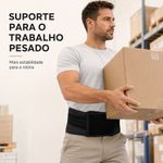 Cinta Lombar Ortopédica Fisiovital | Suporte Postural Hastes Rígidas Lombalgia