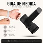 Munhequeira Ortopédica Fisiovital para Punho — Suporte Esportivo com Compressão Ajustável