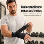 Munhequeira Ortopédica Fisiovital para Punho — Suporte Esportivo com Compressão Ajustável