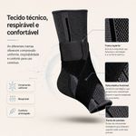 Tornozeleira Ortopédica Compressão Fisiovital | Estabilização Tornozelo Esportiva Crossfit
