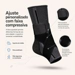 Tornozeleira Ortopédica Compressão Fisiovital | Estabilização Tornozelo Esportiva Crossfit