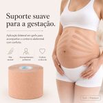 Bandagem Kinesiológica Premium 5cm Fisiovital – Fita Kinesio Tape para Pós-Cirúrgico e Peles Sensíveis