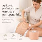 Bandagem Kinesiológica Premium 5cm Fisiovital – Fita Kinesio Tape para Pós-Cirúrgico e Peles Sensíveis