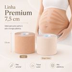Bandagem Kinesiológica Premium 7,5cm Fisiovital – Fita Kinesio Tape para Pós-Cirúrgico e Peles Sensíveis