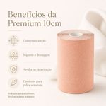 Bandagem Kinesiológica Premium 10cm Fisiovital – Fita Kinesio Tape para Pós-Cirúrgico e Peles Sensíveis