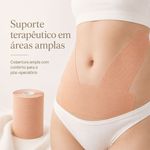 Bandagem Kinesiológica Premium 10cm Fisiovital – Fita Kinesio Tape para Pós-Cirúrgico e Peles Sensíveis