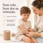 Faixa Cohesiva Autoaderente 5cm Fisiovital | Atadura Pediátrica Coban Sem Cola