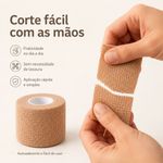 Faixa Cohesiva Autoaderente 5cm Fisiovital | Atadura Pediátrica Coban Sem Cola
