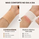Faixa Cohesiva Autoaderente 7,5cm Fisiovital | Atadura Elástica Coban Hospitalar