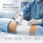 Faixa Cohesiva Autoaderente 10cm Fisiovital | Atadura Elástica Coban com Compressão